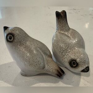 Howard Pierce Pottery Quail Bird Figurines MCM Vintage Items Hand-painted